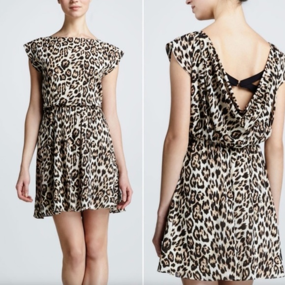 ALICE + OLIVIA Leopard Print Dress Size Small - Picture 3 of 12
